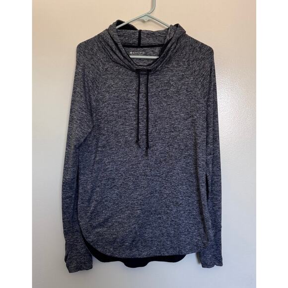 Athleta Uptempo Hoodie Sweatshirt in Charcoal Grey Size Small - Picture 2 of 6